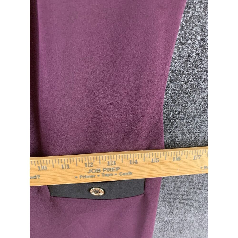 Tommy Hilfiger Plum Shift Dress Women Sz 6 NWOT Burgundy Mod Workwear Office $99 - Picture 6 of 13